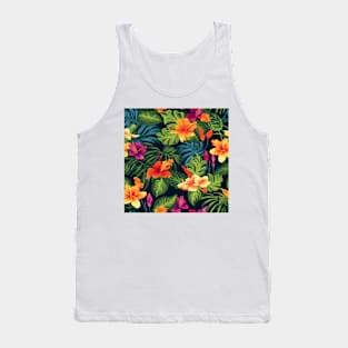 Tropical Flowers Pattern 18 Tank Top